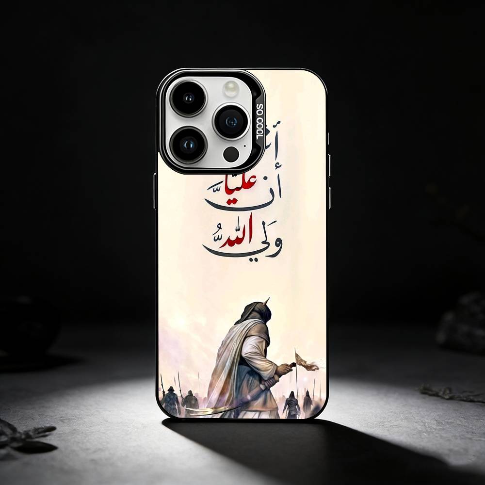 Чехол для телефона Imam Hussain Shia Ali ART для iPhone 17,16,15,14,13,12,11 Plus,Pro Max,XS,Цветной серебристый чехол для телефона