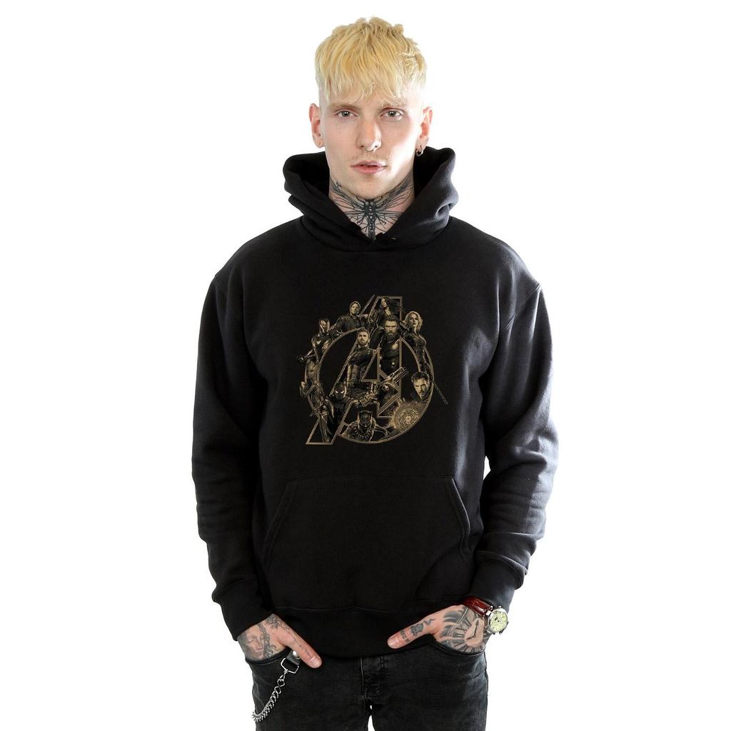 Avengers Infinity War Unisex Adult Logo Cotton Hoodie