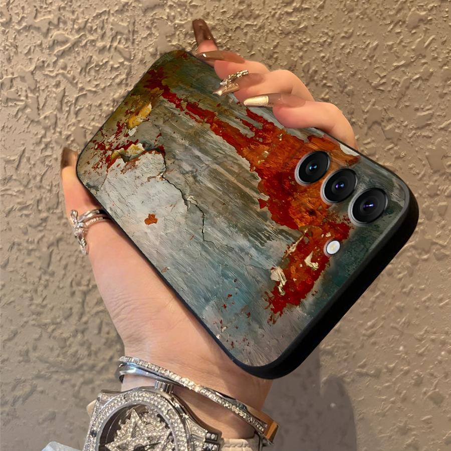Чехол Funda для телефона Samsung Galaxy S21 S25 Ultra S9 S20 S22 S23 FE S24 Plus Ретро Следы ржавчины