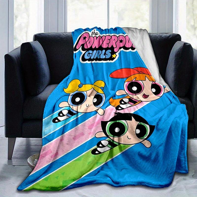 1pc, Powerpuff Girls Throw Blanket, Soft & Cozy for Home Decor, Couch Cover, Travel, Camping, Car, Beach, Office Nap, Perfect Gift for FriendsA013