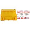 Lockout Tagout Station 10 Padlock 20 Key 10 Tag 4 Buckle Lockout Station with Cover