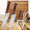 5PCS Professional Chef Knife Stainless Steel Meat Cleaver Butcher Knife Meat Cleaver Magnetic Storage Knife Rack Knife Block