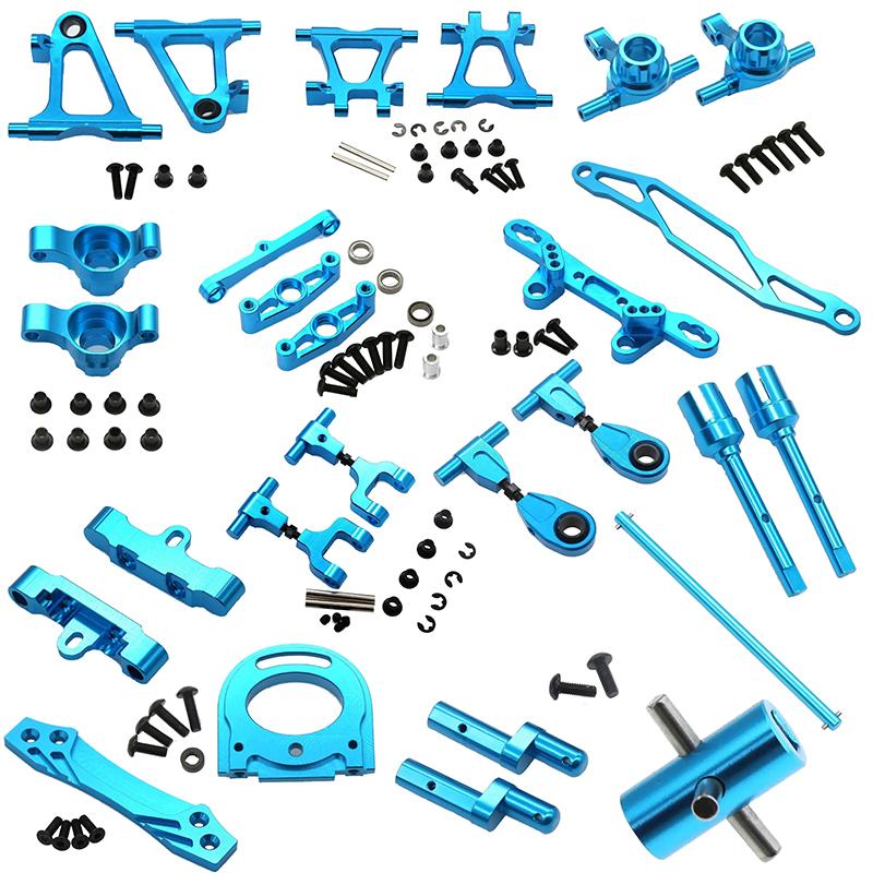Tamiya TT02 Full Set Metal Upgrade Parts Kit Steering Cup Diff Cup Swing Arm CVD Drive Shaft Steering Assembly for 1/10 RC Car