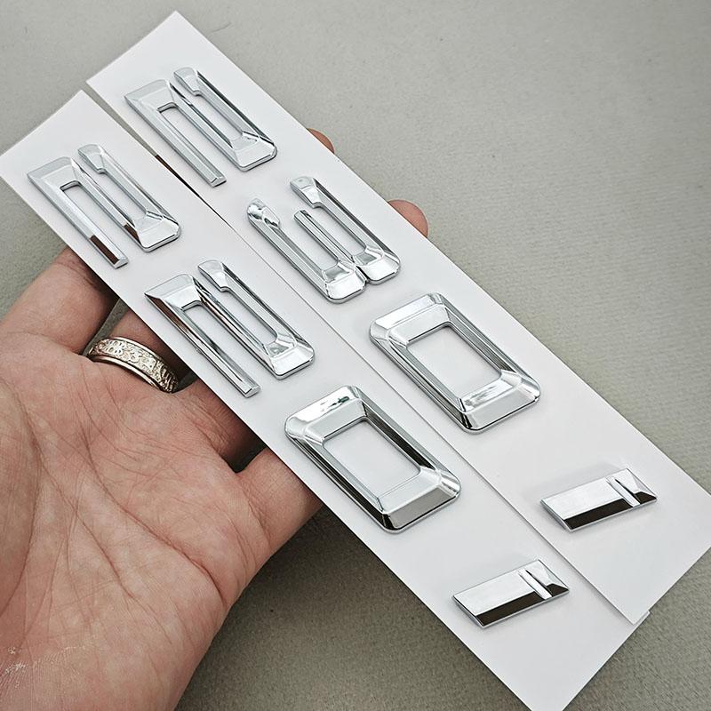 AAAOL1 3D ABS Chrome Car Letters Logo 218i 220i 230i Badge Rear Trunk Emblem Sticker For BMW 218i 220i 230i 225i F44 F45 Tail Marking