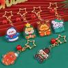 Cartoon Snowman Bell Keychain - Cute Christmas Decoration & Gift Charm