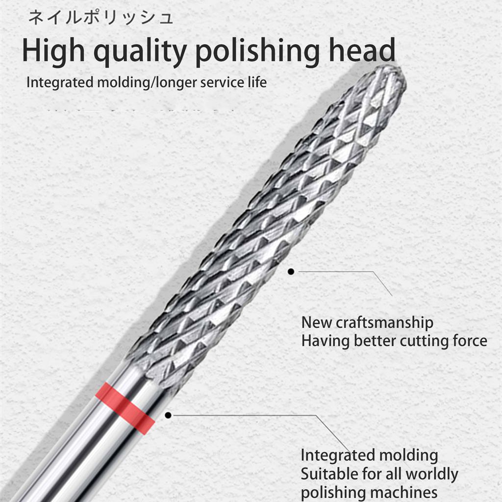 Nail Drill Bits Multifunctional Nail Art Bits Tungsten Steel Nail Drill Bits Milling Cutters Nails Art Tool for Manicure