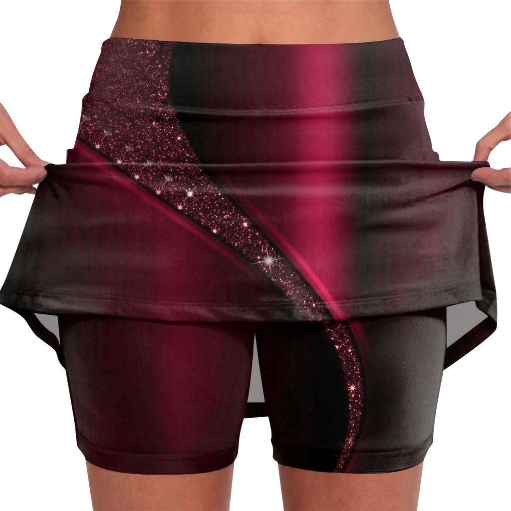 Эластичные брюки-кюлоты для йоги для женщин, спортивные шорты с принтом, легкие узкие однотонные бегуны с высокой талией