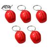Hard Hat Pendant 5Pcs Mini Security Helmet Keychain, Simulated Construction Key Decorative Holders Ring Holder, Keychain for Backpacks Handbags Small