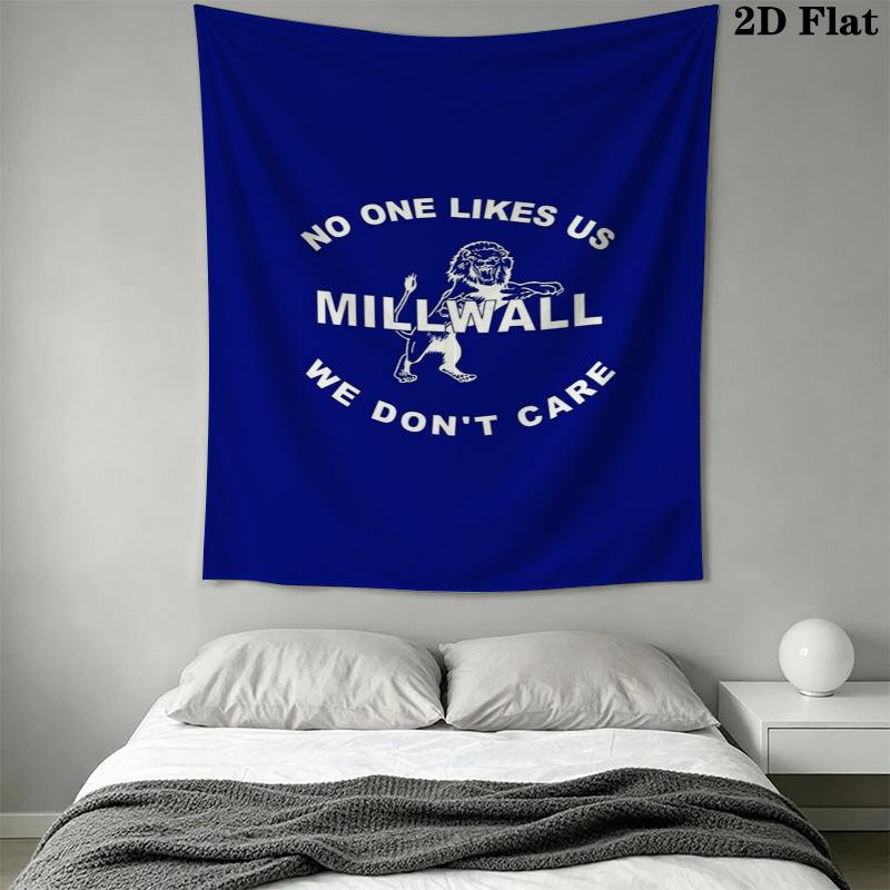 Millwall FC Wall Tapestry Aesthetic Wall Hanging Printed Fabric Blanket Decorative Tapestries for Bedroom Living Room Home Decor