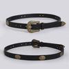 Western Inspired Faux Leather Belt Women Bohemian Style Casual Accessory For Spring