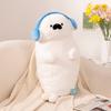 High Quality Genuine Cartoon Sea Creature Otter Plush Doll Pillow Headset Blue Seal Otter Stuffed Animal Birthday Gift
