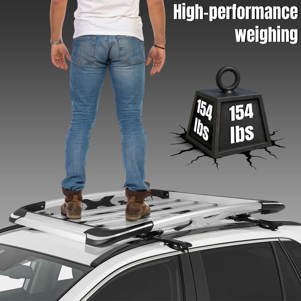 Auto Aluminum Luggage Car Roof Racks with Cross Bars Universal Roof Rack for 4 X 4/SUV/Pickup Truck Other Auto Carscustomes