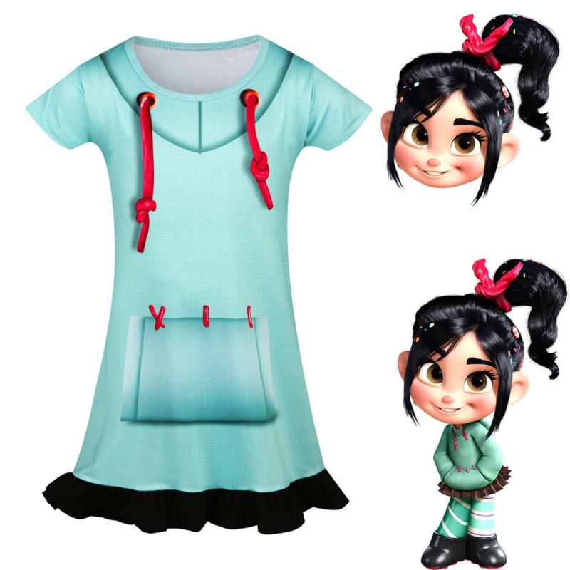 Cosplay Vanellope Children'S Performance Halloween Costume