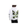Off-White Weed Arrows Over Hoodie White/Green Men Tops OMBB037S22FLE0100155