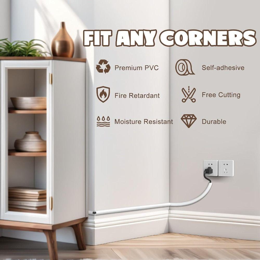 Настенный кабель-канал для прокладки проводов, профессиональный протектор для шнуров, для дома и офиса