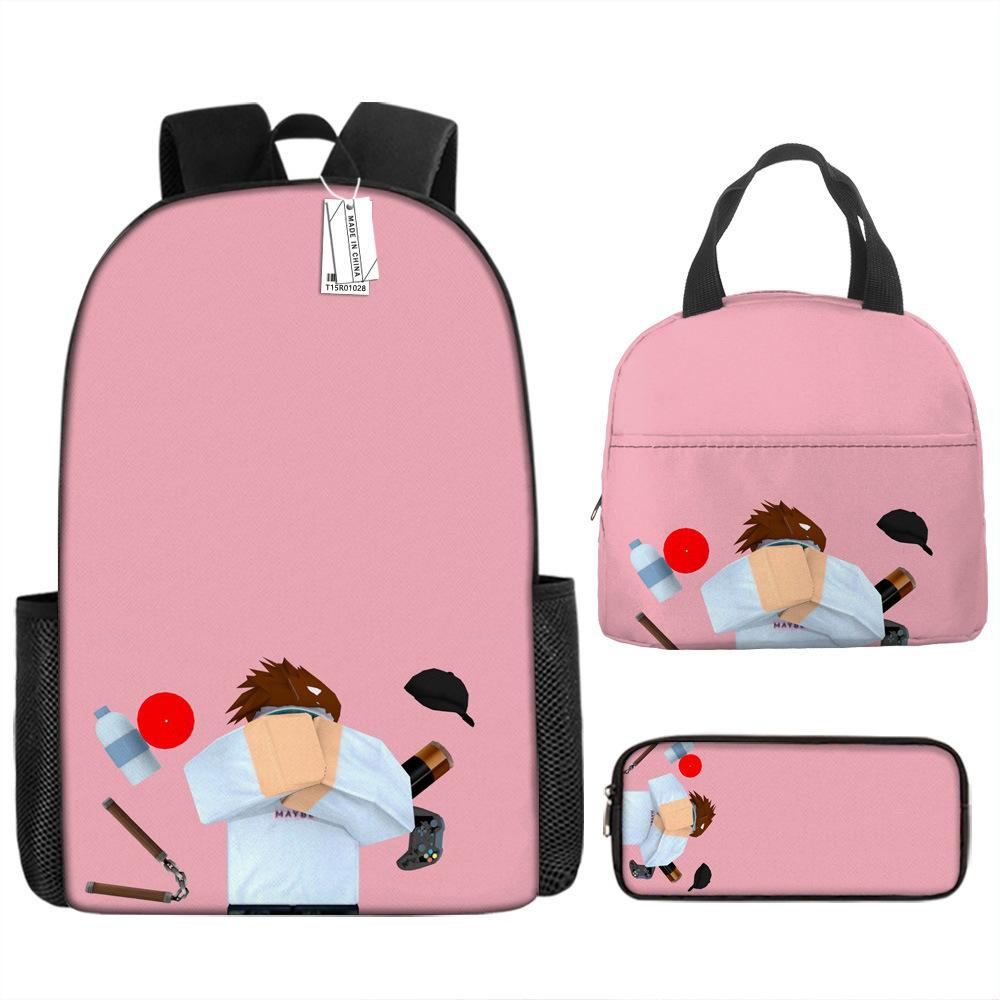 Roblox Virtual World Backpack Set for Kids - School Bag, Crossbody, Pencil Case - Gamer Gift