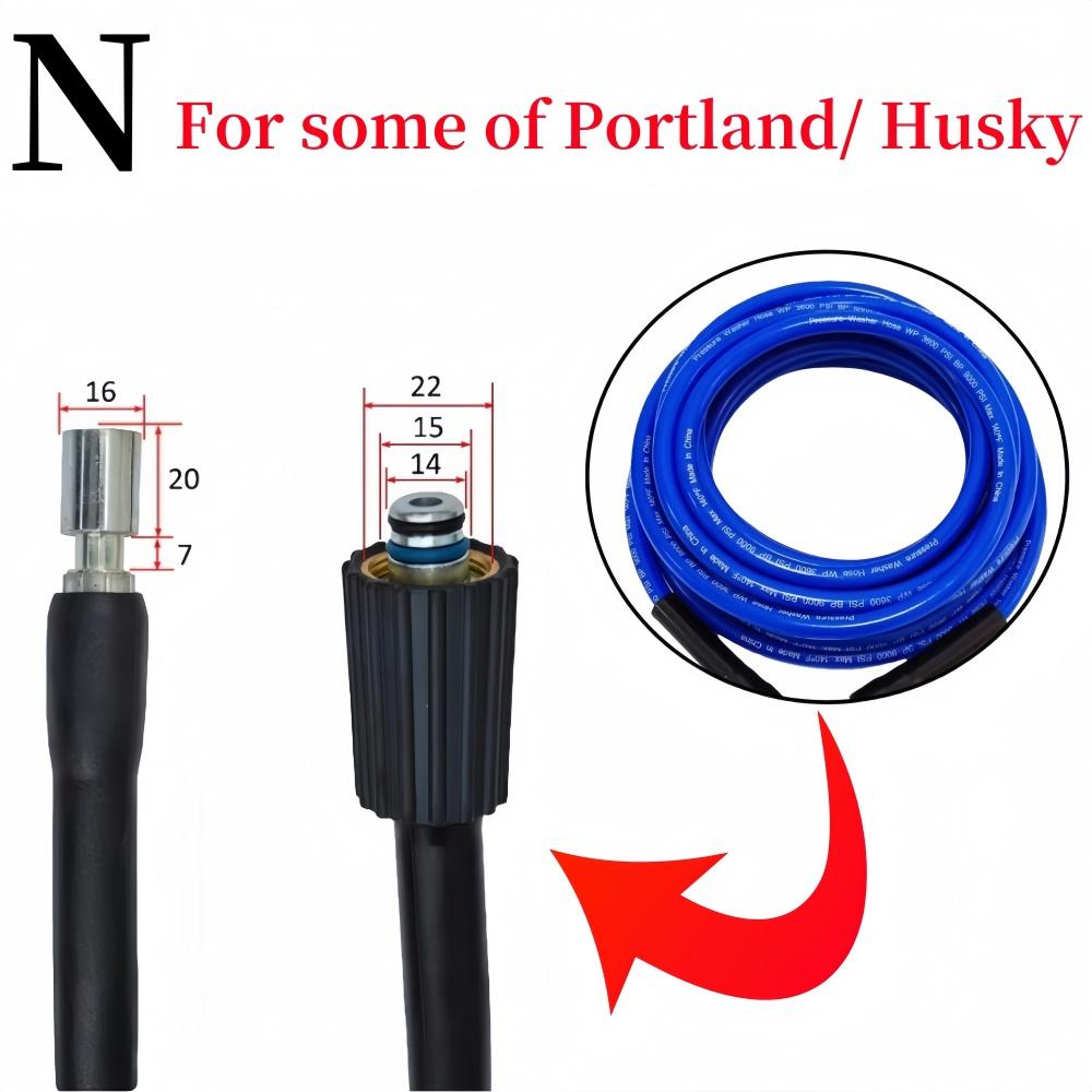 0.5~30m High Pressure Cleaning Machine Hose Car wash Water Cleaning Hose Extension Hose For Karcher Bosch Interskol Lavor Kohler