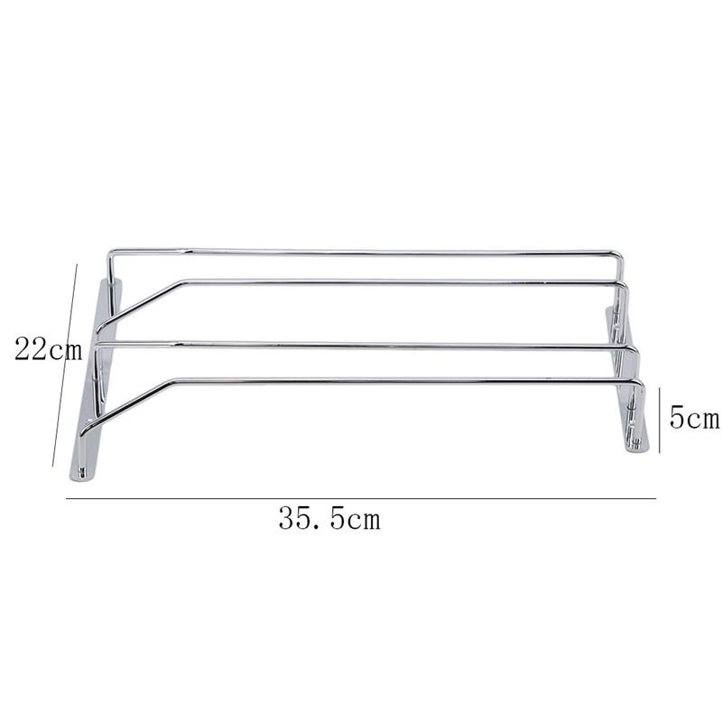 Red Wine Glass Goblets Hanger Racks Stainless Steel Shelving Organizer Upside Down Stemware Home Bar Pub Holders 2025 New