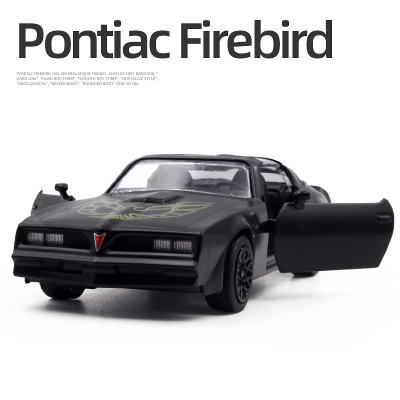 ABBE1 1/36 Pontiac Firebird Metal Car Model Toys for Boys Alloy Diecast Pull Back Model Car Collection Vehicle for Kid Gifts Adult Toy