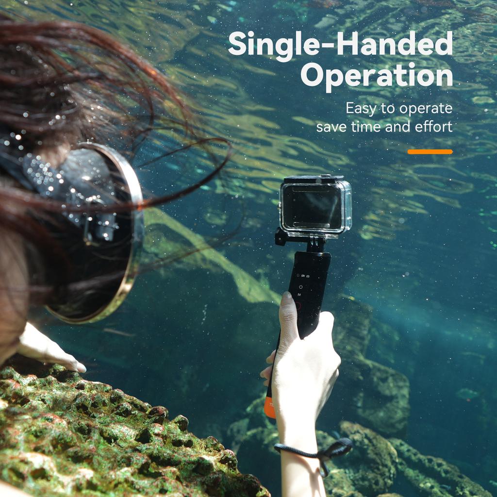 TELESIN спортивная камера плавающая ручка с дистанционным управлением затвором 15 м водонепроницаемая палка с запястьем