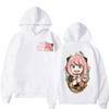 Japanese Anime Spy X Family Anya Forger Print Pullover Woman Sweatshirts Unisex Streetwear Y2k Clothing Autumn Winter Unisex Hoodie Unisex