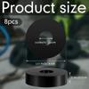 8pcs Black Isolation Pads Rubber Spacers Washers Sturdy Round Washers  Home