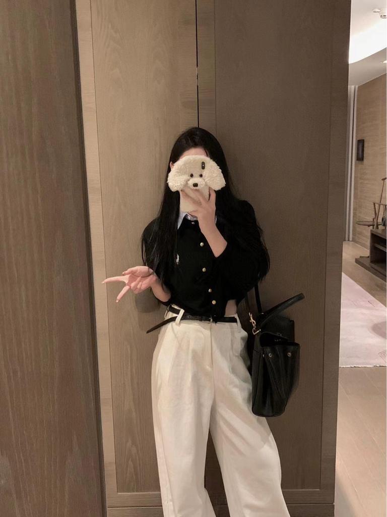 Женский вязаный кардиган Ralph Lauren в стиле пэчворк с вышивкой и воротником поло