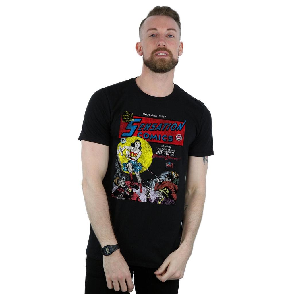 DC Comics Mens Wonder Woman Sensation Comics Issue 1 Cover T-Shirt