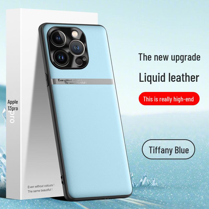 Защитный чехол Liquid Leather для Apple 13 Pro — защита от падений и пятен.