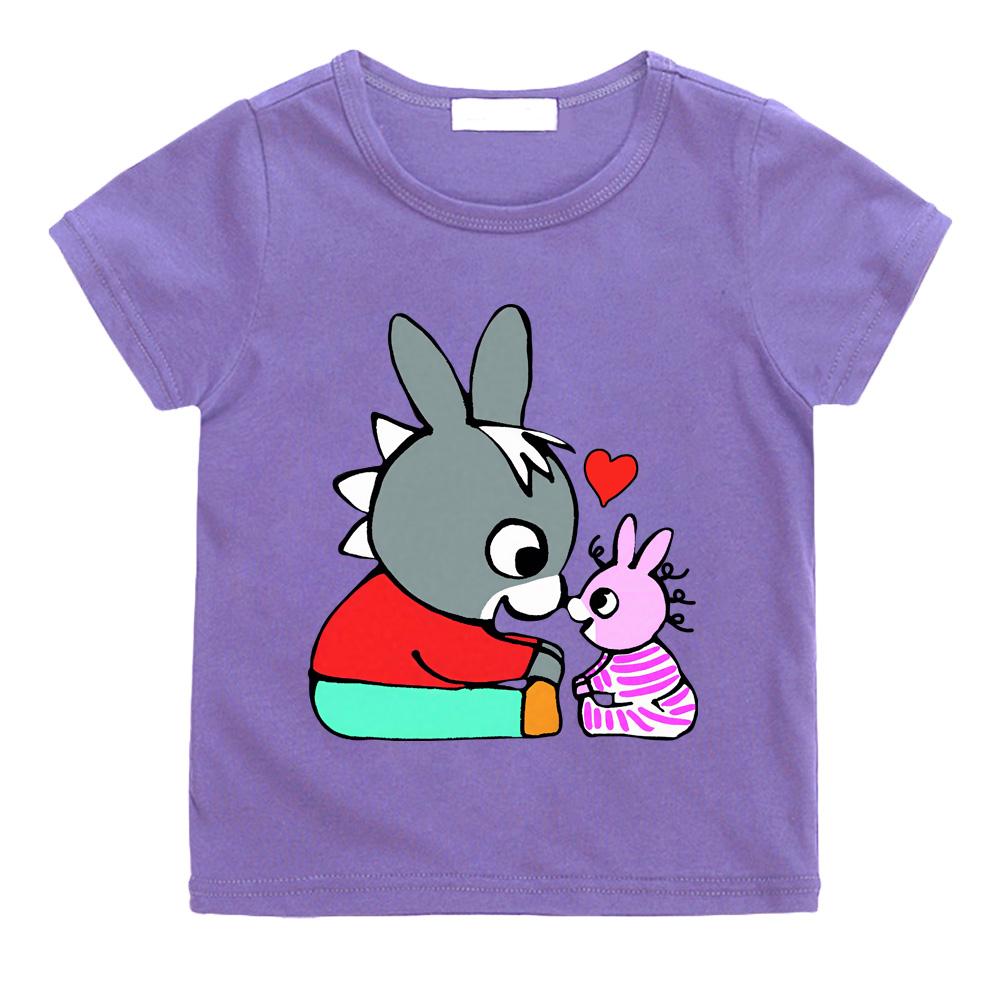 Lane Trotro 100% хлопок Мультяшные футболки Детские Мальчики девочки Короткий рукав Дышащие Каваи Дети Высокое качество Футболки с круглым вырезом Аниме футболки