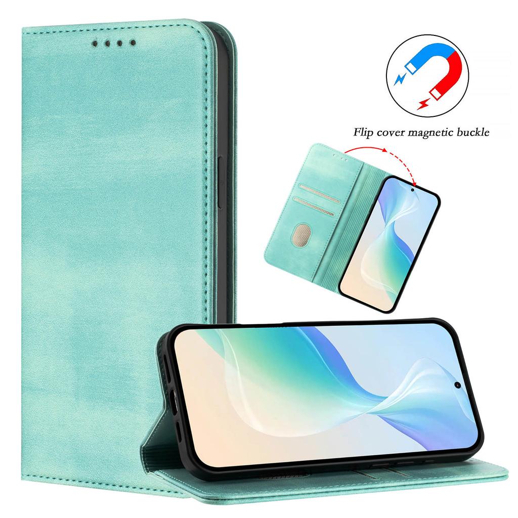 Для iPhone 17 Pro Чехлы-кошельки Ретро Текстура Блокировка RFID Кожаный Чехол для телефона