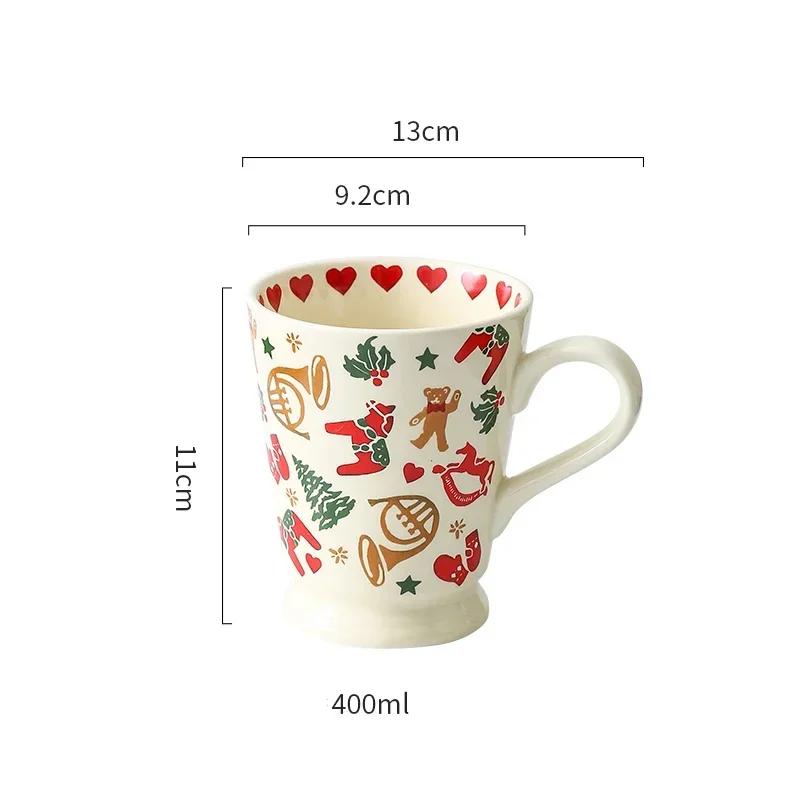 Рождественская мультяшная керамическая тарелка для завтрака домашняя вкусная салатница кружка свет роскошный ресторан десертные тарелки для послеобеденного чая
