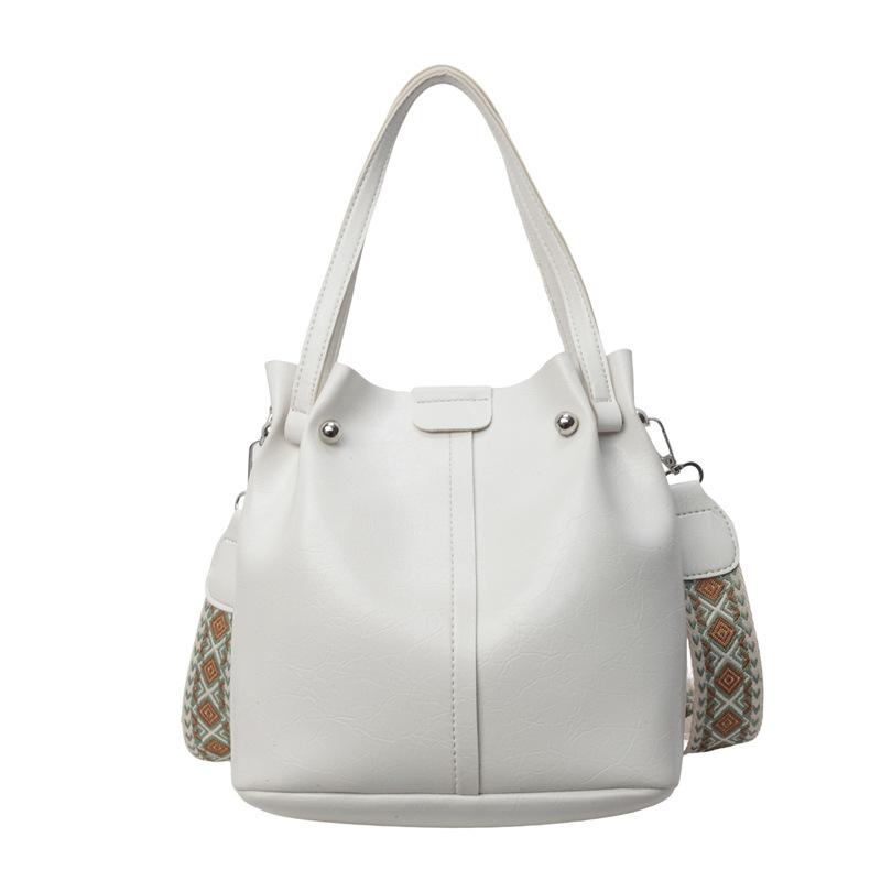 Популярная сумка большой вместимости женская новая текстурированная портативная сумка на плечо мессенджер сумка-ведро для поездок