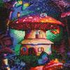 5D Diy Алмазная картина Гигантский грибной дом Набор для вышивки крестом Полный алмазная вышивка Мозаика Художественная картина Стразы Декор Подарок