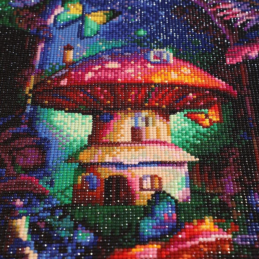 5D Diy Алмазная картина Гигантский грибной дом Набор для вышивки крестом Полный алмазная вышивка Мозаика Художественная картина Стразы Декор Подарок