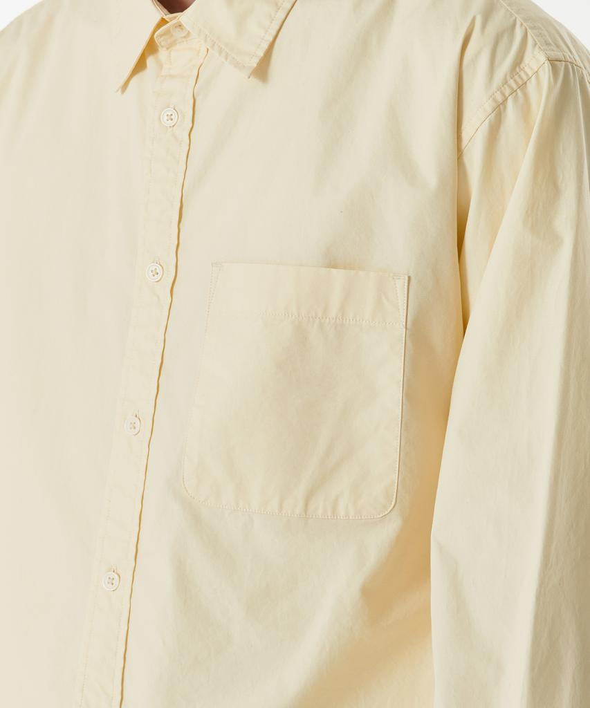 MUSINSA STANDARD Relaxed Washed Poplin Shirt [Lemon]