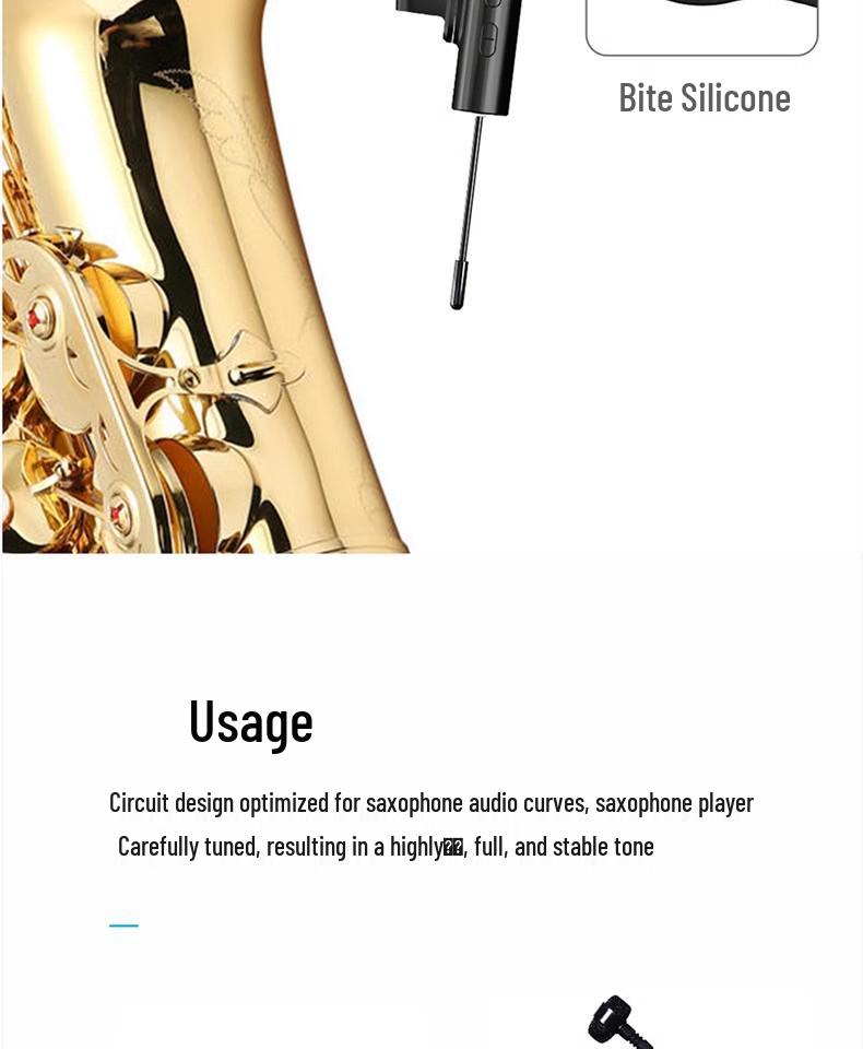 Профессиональный беспроводной микрофон для саксофона Shang Hao для выступлений