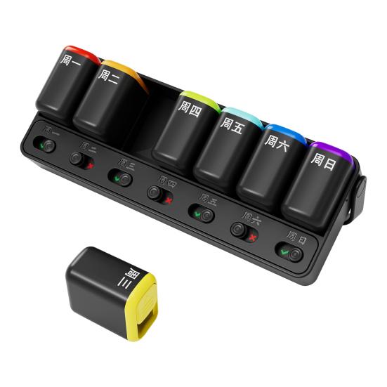 Divided Medicine Box Pill Weekly Organizer Dustproof Moisture-Proof Large Capacity Travel Pill Tablet Storage Case