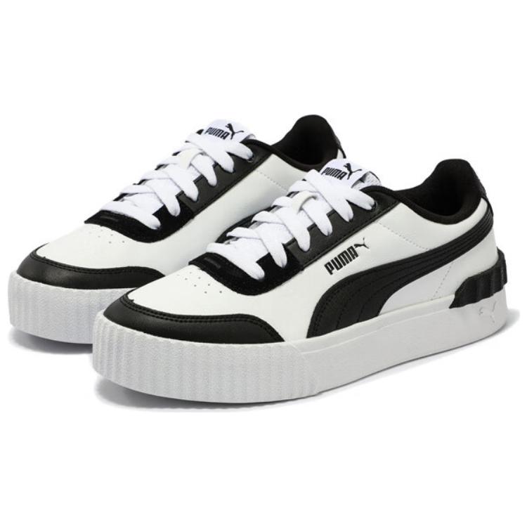 Puma Carina Lift Comfortable Versatile Low-Top Sneakers Women Sneakers White Black 373031-18