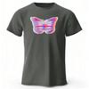 Butterfly with Psychedelic Eyes Pure Cotton Short Sleeved Summer Men Loose Oversized Comfortable Sports Tshirt Daily Casual Top