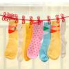 Drying Portable Clothes with Clips   12 Clothes Elastic Hanger Line Windproof