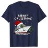 Merry Cruisemas Family Cruise Christmas 2024 T Shirts for Men Women Graphic Streetwear Short Sleeve Gifts T-shirt Mens Clothing