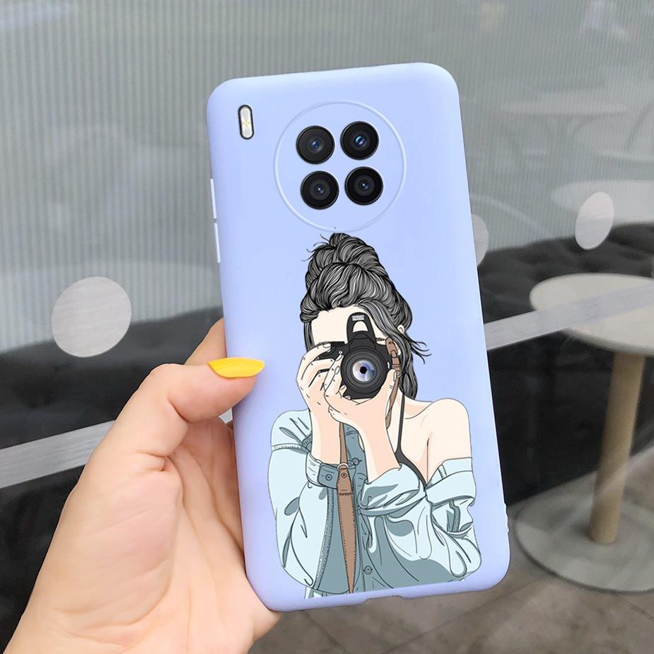 Stylish Silicone Case For Honor 50 Lite Case Soft Slim Phone Back Cover For Huawei Honor50 Lite Cases Honor 50Lite Coques Fundas
