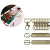 50Pieces Swivel Snap Hooks, Metal D Rings, Triglide Slide Buckles for DIY Handicrafts Backpack Handbag Tote Purse