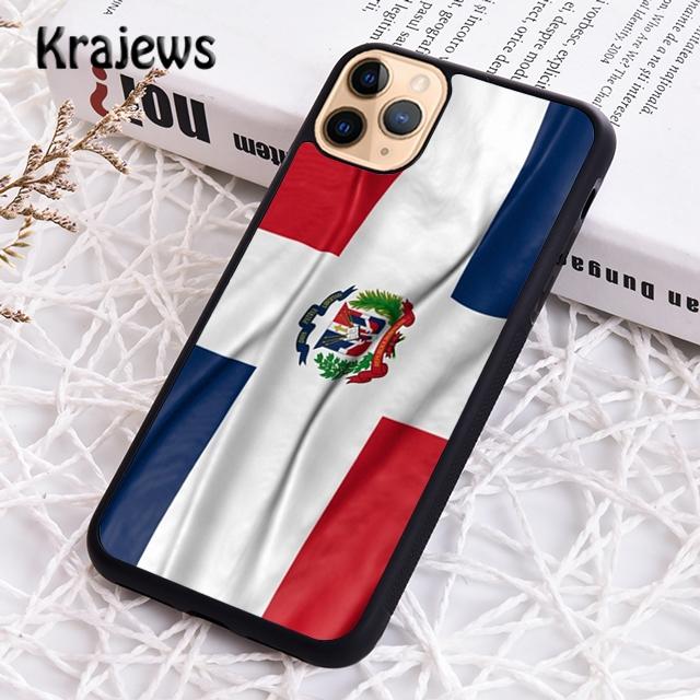 Krajews Чехол для телефона с гербом Доминиканской Республики для iPhone 17 Air 16 15 14 plus 11 12 13 pro max coque Shell Fundas