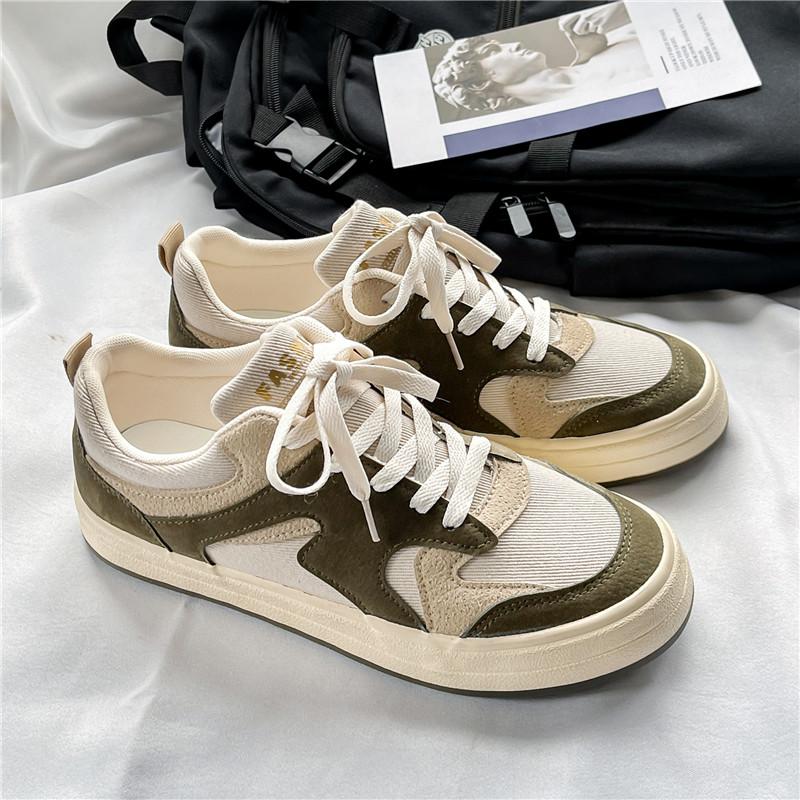 Fashion Blue Men Sneakers Flat Student Shoes Breathable Fashion Lace-Up Sneakers Men's Comfort Sports Jogging Shoes Zapatillas Hombre