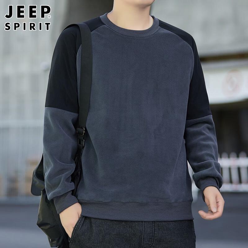 Мужской флисовый свитшот JEEP SPIRIT с круглым вырезом