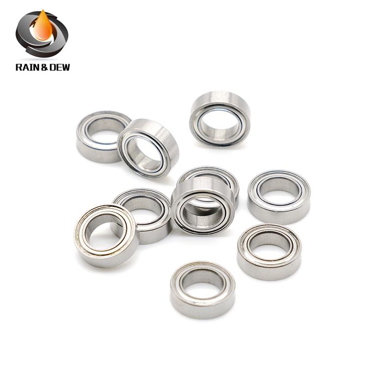 10Pcs 4X7X2 mm Bearing SMR74ZZW2 ABEC-7 Stainless Steel Ball Bearing Miniature MR74ZZ