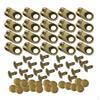20 Sets Bronze Boot Lace Hooks Fittings with Rivets for Climb Hiking Shoes Work Outdoor