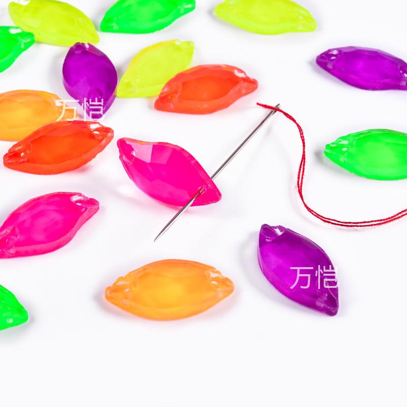 Стекло Лист Ивы Ручная Вышивка Дрель, Русалка Неоновый Флуоресцентный Плоское Дно Сделай Сам Одежда Обувь И Носки Бриллиантовые Ювелирные Аксессуары Стразы